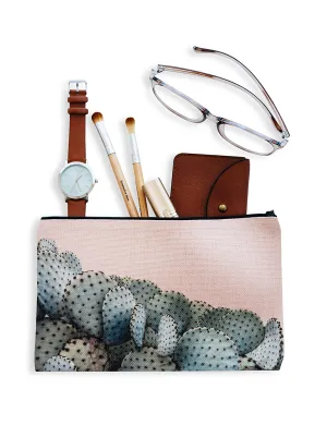 Prickly Pear Cosmetic Pouch, College Student Gift , Mother's Day Gift, Christmas Gift